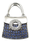 Sapphire and Diamond Purse Pendant