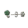 Emerald and Diamond Earrings