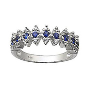 Diamond and Sapphire Ring
