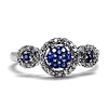 Diamond and Sapphire Circle Ring