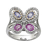 Diamond and Sapphire Butterfly Ring