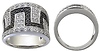 Black and White Diamond Ring