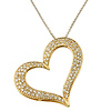 Diamond Heart Charm Necklace (1.05ctw)