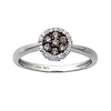 Fancy Champagne  Diamond Flower Ring