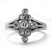 Diamond Circle Ring
