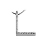 14K Diamond Initial L Pendant