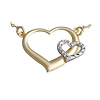 Two Tone Heart Pendant.
