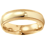 6mm Milgrain Comfort Fit Band