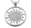 Silver Star CZ Diamond Charm Necklace