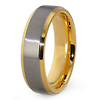 6.5mm Titanium Gold Plated Wedding Band
