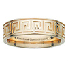 6mm 14K Yellow Gold Greek Key Comfort Fit Ring