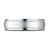 6mm Wire Brush Comfort Fit 14K Yellow Gold Benchmark Wedding Band