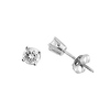 4 Prong Diamond Solitaire Stud Earrings .25ctw
