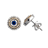 Diamond & Sapphire Earrings .75ct