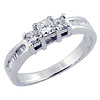 3 Stone Princess Cut Diamond Ring