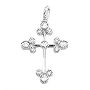 14K Fancy CZ Cross