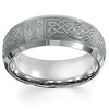 Tungsten Beveled Edge 8mm Brushed & Polished Band