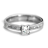 18k Solitaire Diamond Engagement Ring