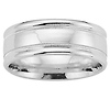 8mm Platinum Milgrain Comfort Fit Band