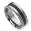 Brushed Enameled 8mm Tungsten Band