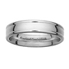4mm Platinum Designer Edge Comfort Fit Band