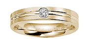 4mm Diamond Flat Comfort Fit Promise Ring