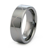 Flat Tungsten Carbide Laser Engraved Wave Ring