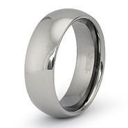 8mm Classic Dome Tungsten Wedding Ring