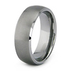 Brush Finish 8mm Tungsten Carbide Wedding Ring