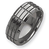 10mm Brushed & Polished Tungsten Grooved Band