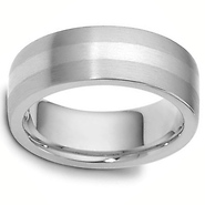 7.50mm Titanium & Gold Dora Wedding Band