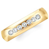 14k Yellow Gold Benchmark Channel Diamond Comfort Fit Ring (0.42ctw)