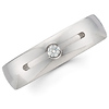 6mm Platinum Diamond Comfort Fit Ring
