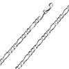 4mm Silver Figaro Chain