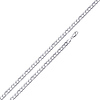 3.5mm Concave Curb (Cuban) Sterling Silver Chain Necklace