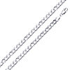4mm Concave Curb Cuban Sterling Silver Chain Necklace