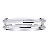 Concave Mirror and Satin Finish 14K White Gold Wedding Band