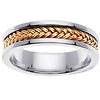 5mm 14k Two Tone Woven Handmade Band