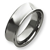 Concave Tungsten 8mm Polished Band