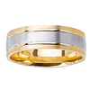 7mm 14k Two Tone Gold Band