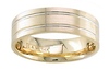 6.5mm 14k Two Tone Gold Band