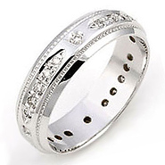 Pave set Diamond Eternity Band (0.20 ct.)