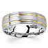 6.5mm 14k Two Tone Gold Band