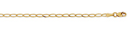 2.5mm 14K Gold Open Link Chain