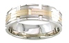 6.5mm 14k Two Tone Gold Band