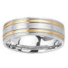7mm 14k Two Tone Gold Band