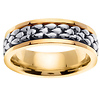 7mm 14k Two Tone Designer Band