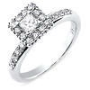 14K White Gold 0.50ct Princess Cut Bridal Ring