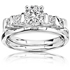 0.50ct 14K White Gold Prong Set Engagement Ring