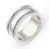8.5mm White Gold Hand Braided Wedding Band